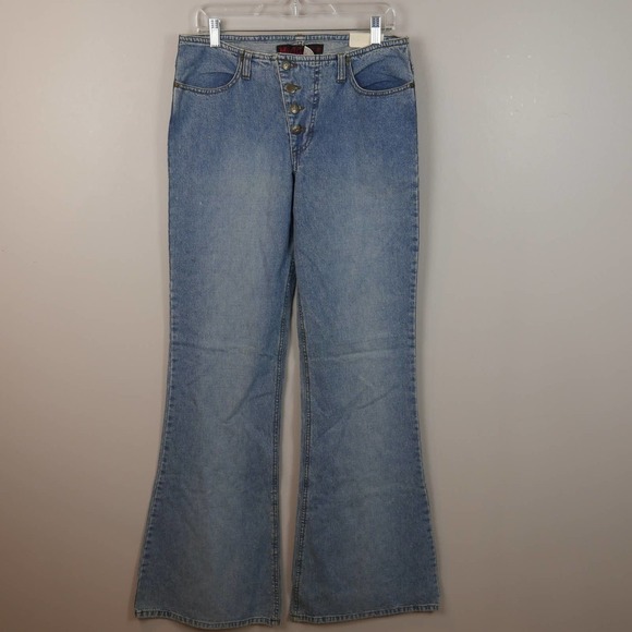 Vintage Mudd Y2K NEW Flare Denim Jeans Size 11 - Picture 1 of 9